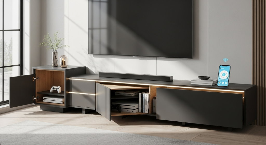 Mẫu Kệ Tivi Thông Minh, Đa Năng