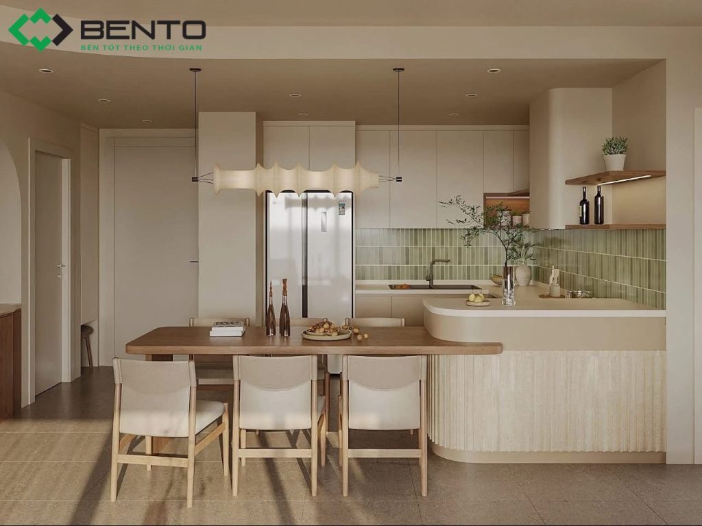 Thiết kế bếp tối giản