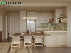 Thiết kế bếp tối giản