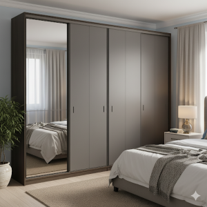 Tủ Quần Áo Nhựa Có Gương