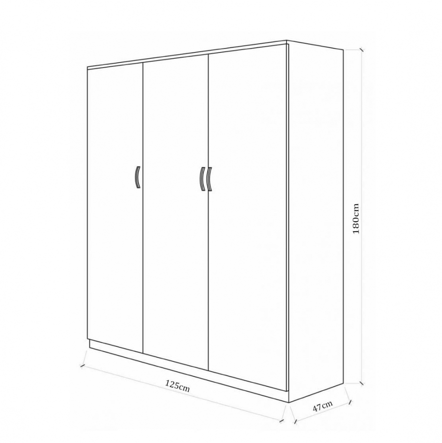 Kích Thước Tủ Quần Áo 3 Cánh Nhựa