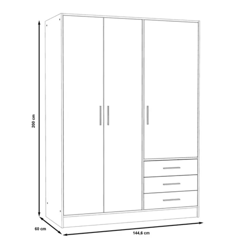 Kích Thước Tủ Quần Áo 3 Cánh Nhựa