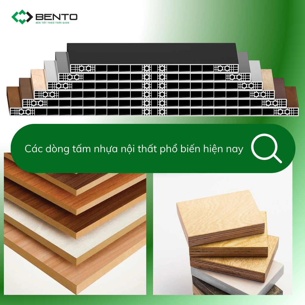 Các dòng tấm nhựa nội thất phổ biến hiện nay