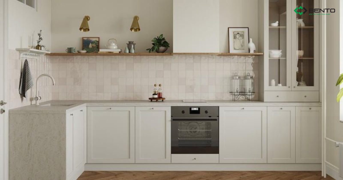 Tủ bếp đẹp Tân cổ điển