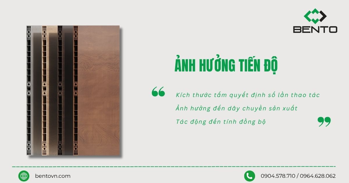 Kích Thước Tấm Nhựa Ảnh Hưởng Đến Tiến Độ Sản Xuất Nội Thất