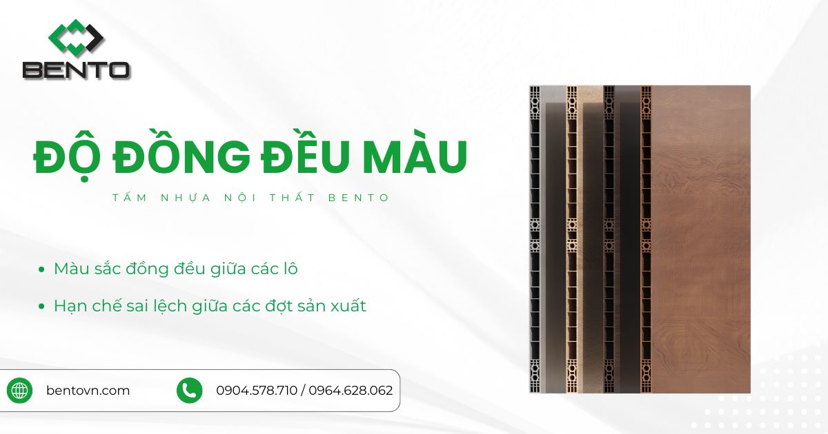 Phân tích điểm khác biệt của BENTO so với các dòng tấm nhựa nội thất khác.