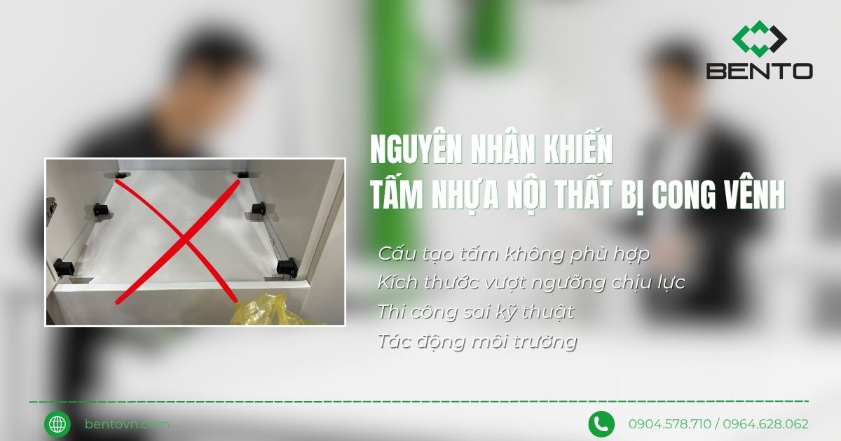 Giải thích nguyên nhân cong vênh và cách hạn chế trong thi công nội thất.