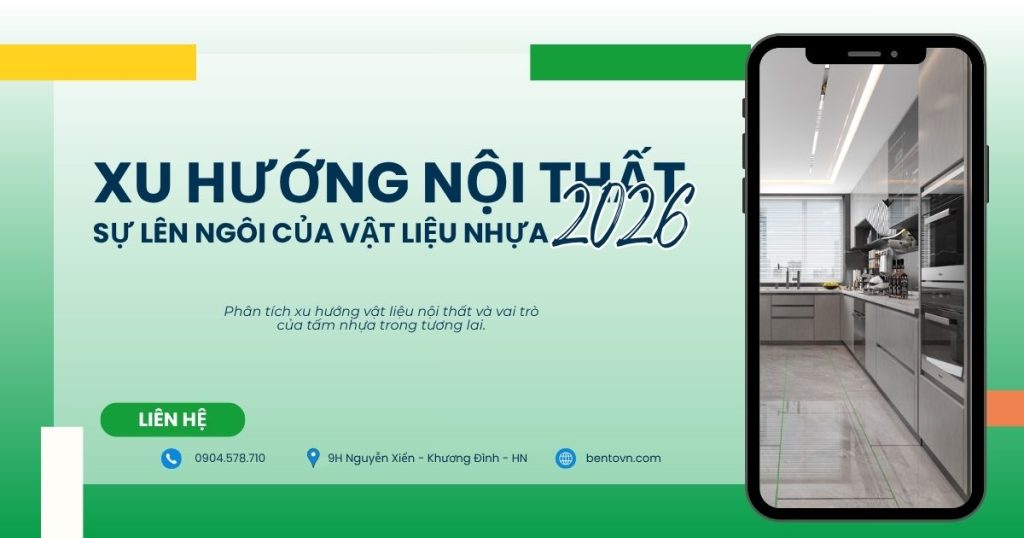Phân tích xu hướng vật liệu nội thất và vai trò của tấm nhựa trong tương lai.