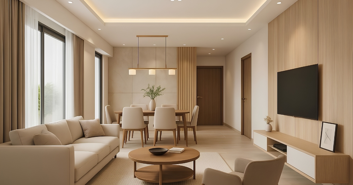 Cách bố trí nội thất nhà nhỏ giúp không gian luôn thông thoáng, tận dụng diện tích hiệu quả mà không gây bí bách.